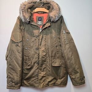 GAP Snorkel Men's Hooded Parka Small Green